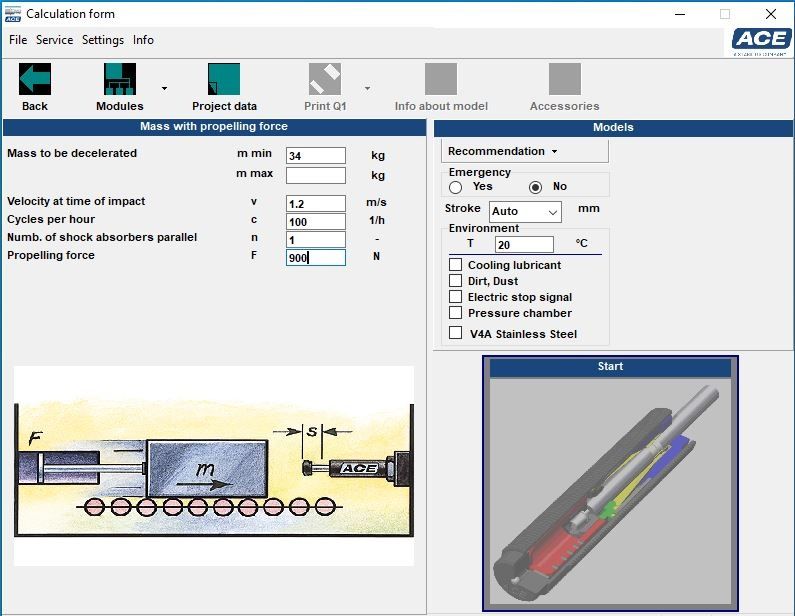 ACE Sizing Tool