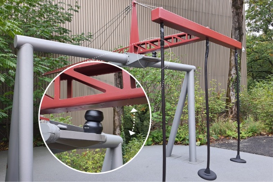 Sicherheitsdämpfer sorgen für lang anhaltenden Schutz und noch mehr Spaß beim Wippen.